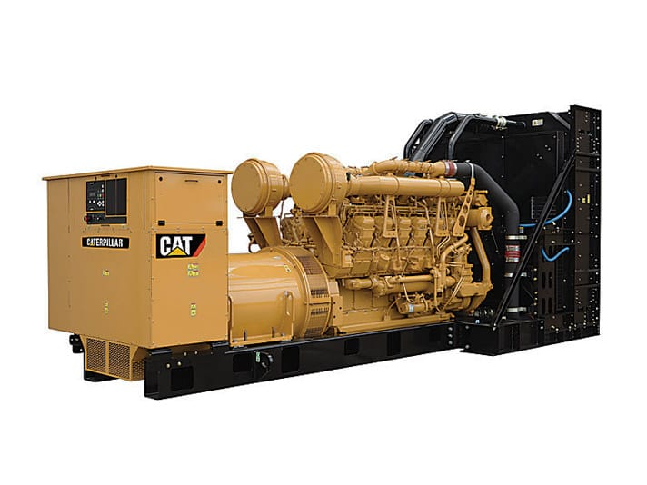 Caterpillar 3512B engine coupled with LS CAT alternator.